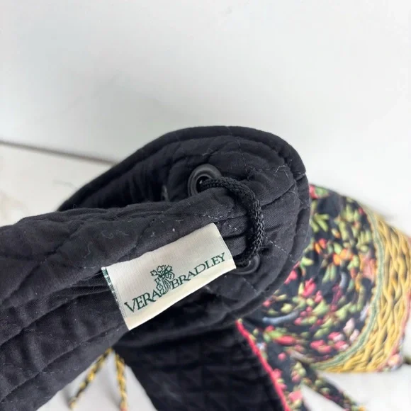 Vintage Vera Bradley Asian Print Quilted Backpack - Picture 10 of 13